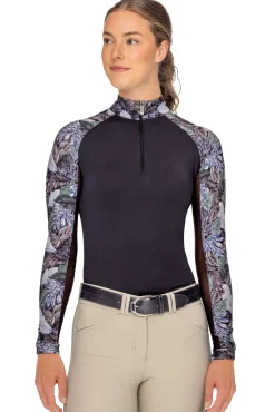 KASTEL DENMARK Long Sleeve Tops|Ladies’ Mitzi Quarter-Zip Long Sleeve Raglan