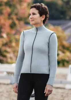 KASTEL DENMARK Sweaters & Winter Tops|Ladies’ Mock Neck Knit Sweater