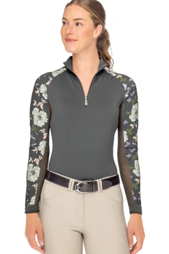 KASTEL DENMARK Long Sleeve Tops|Ladies’ Sondra Quarter-Zip Long-Sleeve Raglan Shirt