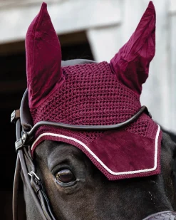 KENTUCKY HORSEWEAR Ear Bonnets|Ear Bonnets|Wellington Velvet Fly Veil