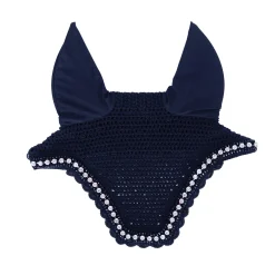 KENTUCKY HORSEWEAR Ear Bonnets|Ear Bonnets|Wellington Big Stone & Pearl Fly Veil