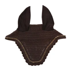 KENTUCKY HORSEWEAR Ear Bonnets|Ear Bonnets|Wellington Stone & Pearl Fly Veil