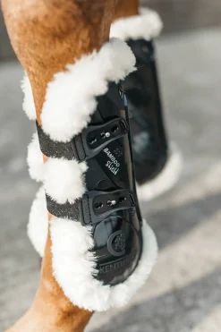 KENTUCKY HORSEWEAR Horse Boots| Vegan Sheepskin Elastic Tendon Boots with Bamboo