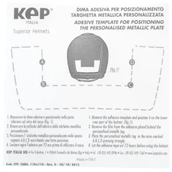 KEP ITALIA SRL Helmet Accessories|Helmet Accessories|KEP Italia® Engraved Name Tag