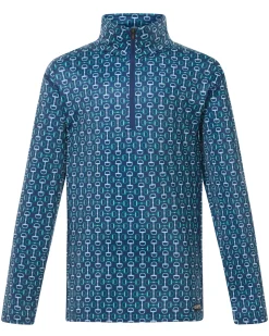 Kids KERRITS Kids' Casual Riding Clothes|® Kids’ First Level Quarter-Zip Tech Top