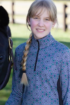 Kids KERRITS Kids' Casual Riding Clothes|® Kids’ Rail Side Quarter-Zip Tech Top