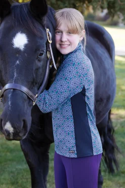 Kids KERRITS Kids' Casual Riding Clothes|® Kids’ Rail Side Quarter-Zip Tech Top