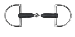 WEATHERBEETA English Horse Bits|Korsteel® Jointed Rubber Hunter D-Ring Bit