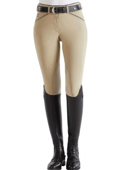 SUPERHOUSE Knee Patch Breeches|Ladies’ Wellesley Classic Piped Knee-Patch Breech