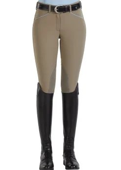 SUPERHOUSE Knee Patch Breeches|Ladies’ Wellesley Classic Piped Knee-Patch Breech