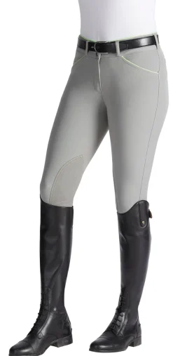SUPERHOUSE Knee Patch Breeches|Ladies’ Wellesley Classic Piped Knee-Patch Breech