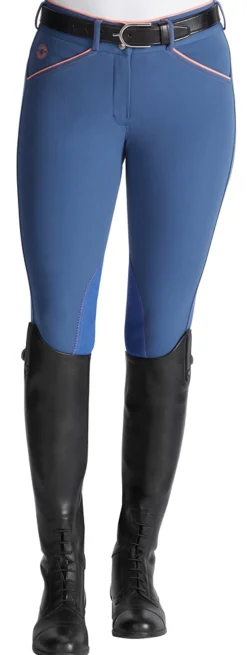 SUPERHOUSE Knee Patch Breeches|Ladies’ Wellesley Classic Piped Knee-Patch Breech