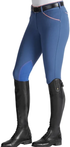 SUPERHOUSE Knee Patch Breeches|Ladies’ Wellesley Classic Piped Knee-Patch Breech