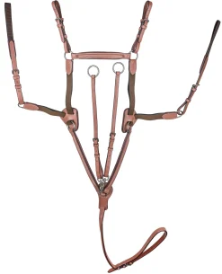 JPC EQUESTRIAN Martingales & Breastplates|Laureate by Henri de Rivel Raised Fancy-Stitched 5-Point Breastplate with Running Attachment