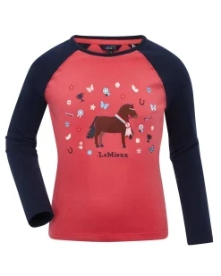 Kids HORSE HEALTH TRADE Kids' Casual Riding Clothes|LeMieux® Mini Jamie Chancer Long-Sleeve Top