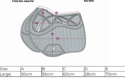 HORSE HEALTH TRADE Close Contact Saddle Pads|LeMieux® X-Grip Double-Sided Euro Jump Square