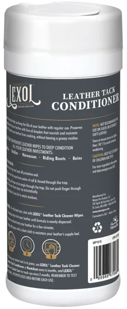 ANIMAL HEALTH INT Saddle Covers & Leather Care|Lexol® Leather Conditioner Wipes