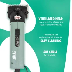 LISTER SHEARING EQUIPMENT Clippers, Blades, & Accessories|Lister Star Clipper 1-Speed A2F/AC (Fine) Blade