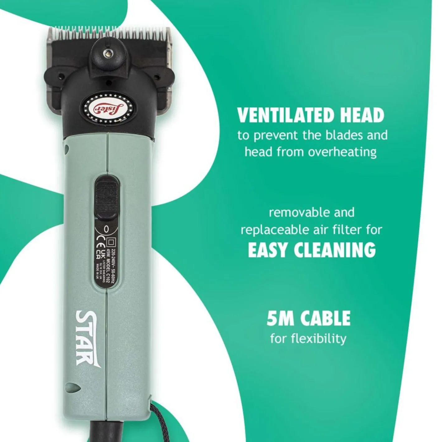 LISTER SHEARING EQUIPMENT Clippers, Blades, & Accessories|Lister Star Clipper 1-Speed A2F/AC (Fine) Blade