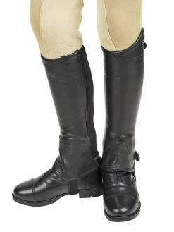 Kids JPC EQUESTRIAN Half Chaps|Kids' Half Chaps|Léttia® Children’s London Leather Half Chaps