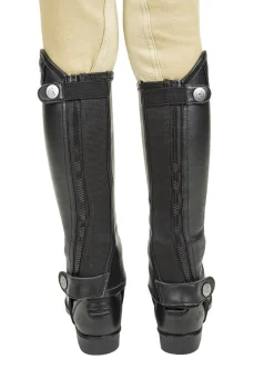 Kids JPC EQUESTRIAN Half Chaps|Kids' Half Chaps|Léttia® Children’s London Leather Half Chaps