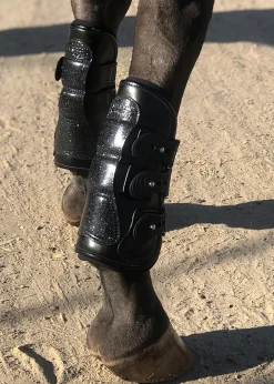 MAJYK EQUIPE Horse Boots|® Estrella Sparkle Leather Tendon Boots