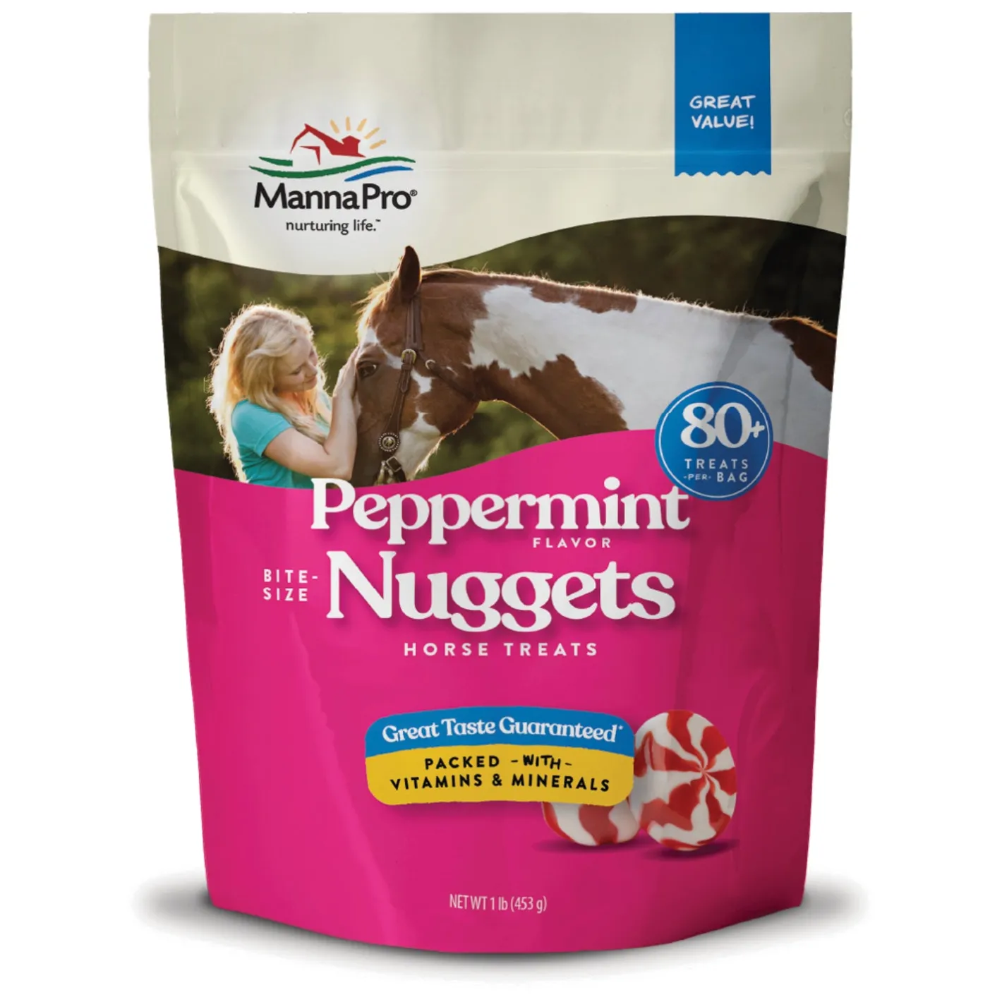 ANIMAL HEALTH INT Horse Treats|Horse Treats|Manna Pro® Bite-Size Nuggets