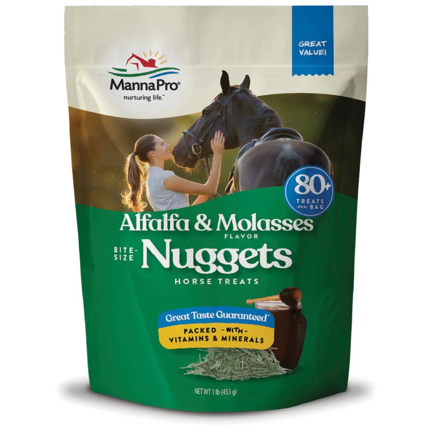ANIMAL HEALTH INT Horse Treats|Horse Treats|Manna Pro® Bite-Size Nuggets