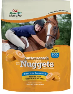 ANIMAL HEALTH INT Horse Treats|Horse Treats|Manna Pro® Bite-Size Nuggets - 4 lb