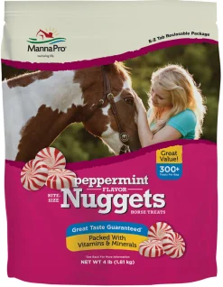 ANIMAL HEALTH INT Horse Treats|Horse Treats|Manna Pro® Bite-Size Nuggets - 4 lb