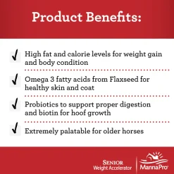 ANIMAL HEALTH INT Horse Supplements|Manna Pro® Senior Weight Accelerator