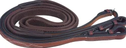 INT RIDING HELMET Reins|Marcel Toulouse Platinum Soft Touch Raised Rubber Reins