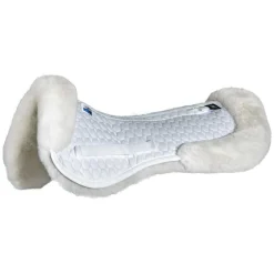 WORLD EQUSTRN BRNDS Half Pads|Mattes Sheepskin Rolled Back Pad