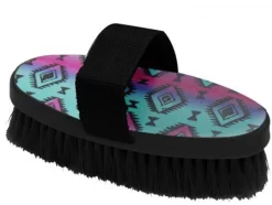 SHILOH STABLES TACK Bathing Tools|Brushes & Hoof Picks|Medium Bristle Brush with Navajo Print