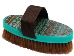 SHILOH STABLES TACK Bathing Tools|Brushes & Hoof Picks|Medium Bristle Brush with Navajo Print