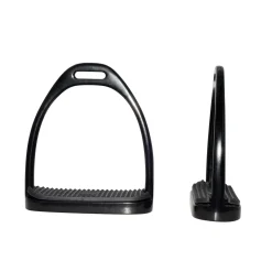 PARTRADE Stirrup Irons|Metalab Aluminum Fillis Stirrups with Black Footpads