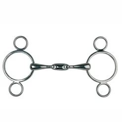 PARTRADE English Horse Bits|Metalab Double-Jointed Continental Gag Bit