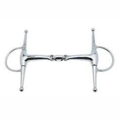 PARTRADE English Horse Bits|Metalab Double-Jointed with Oval Link Full Cheek Snaffle Bit
