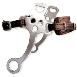PARTRADE English Horse Bits|Metalab Hackamore with Leather Noseband