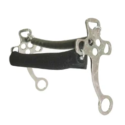 PARTRADE English Horse Bits|Metalab Hackamore with Neoprene Covered Chain Noseband