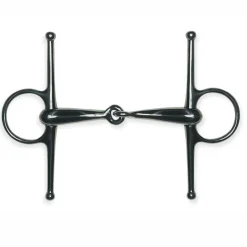 PARTRADE English Horse Bits|Metalab Jointed Thick, Hollow Full Cheek Snaffle Bit