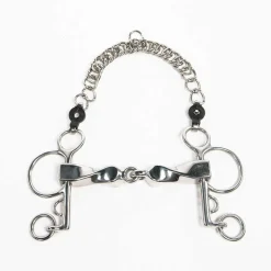 PARTRADE English Horse Bits|Metalab Jointed Twisted Short Lever Pelham Bit