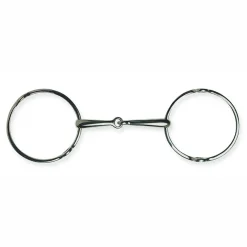PARTRADE English Horse Bits|Metalab Single-Jointed Loose Ring Gag Bit