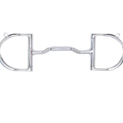 TOKLAT ORIGINALS English Horse Bits|Myler® Dee with Hooks Mullen Forward Tilt Ported Barrel MB 36