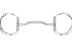 TOKLAT ORIGINALS English Horse Bits|Myler® Eggbutt with Hooks Mullen Forward Tilt Low Ported Barrel MB 36