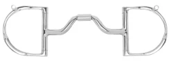 TOKLAT ORIGINALS English Horse Bits|Myler® Ported Barrel Medium English D-Ring MB 33 with Hooks
