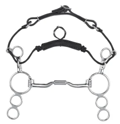 TOKLAT ORIGINALS English Horse Bits|Myler® 3-Ring Combo Low Port Comfort Snaffle MB 04