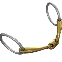 METLAR/NEUE SCHULE English Horse Bits|Neue Schule Pony Tranz Angled Lozenge Loose Ring Bit - 10 mm mouth; 45 mm rings