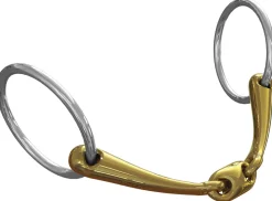 METLAR/NEUE SCHULE English Horse Bits|Neue Schule Tranz Angled Lozenge Loose Ring Bradoon (14mm)