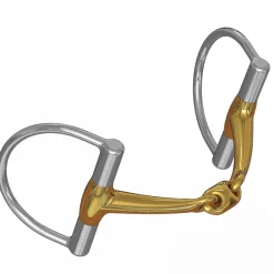 METLAR/NEUE SCHULE English Horse Bits|Neue Schule Tranz Angled Lozenge D-Ring Bit - 14 mm mouth